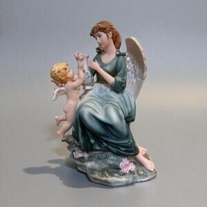 O’Well Grandeur Noel Collector's Edition hand-painted porcelain angel